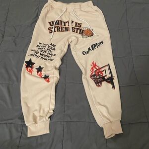 Champion Kids Cream Graphic Joggers